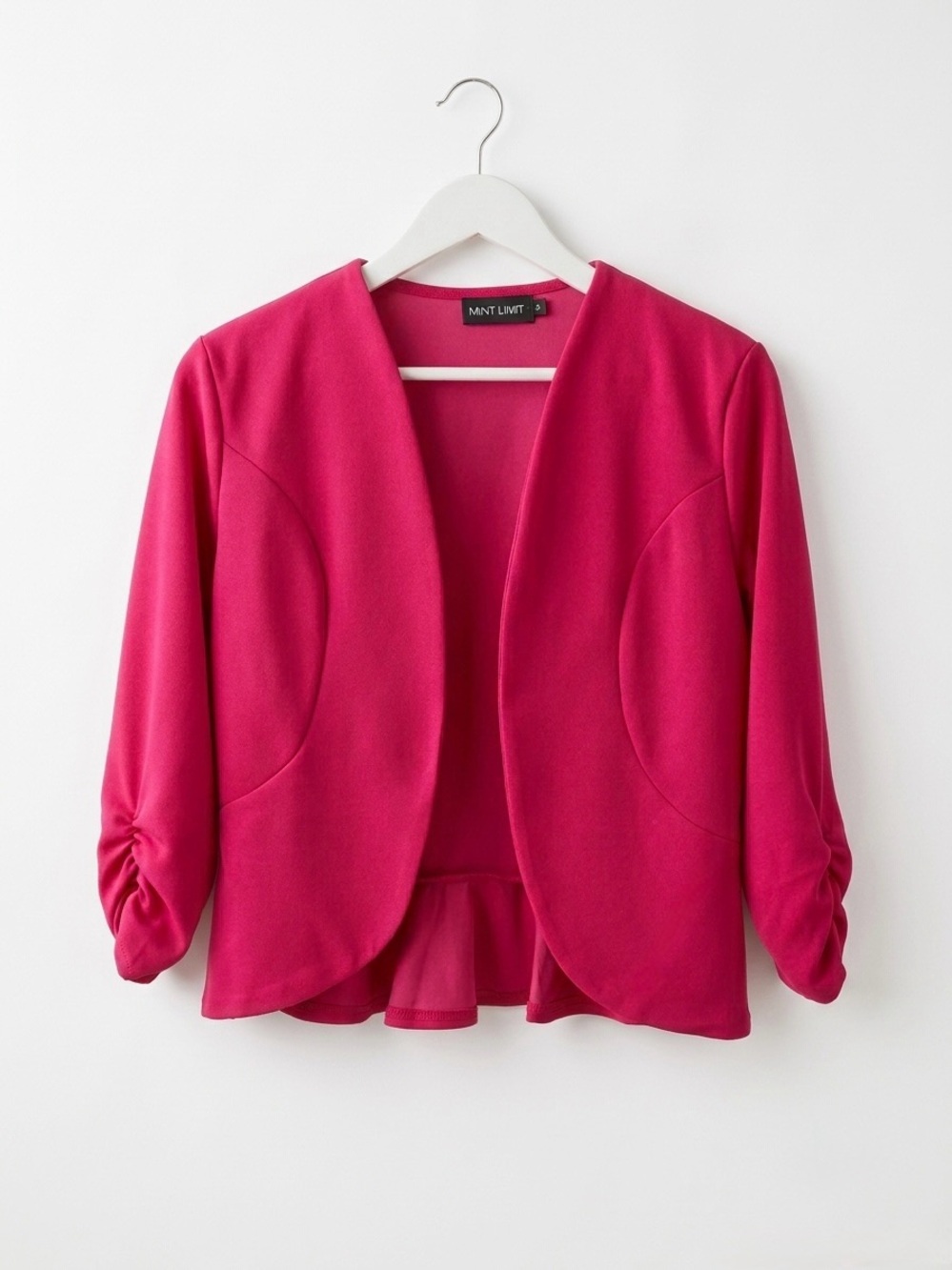 Fuchsia Open-Front Women’s Blazer Jacket